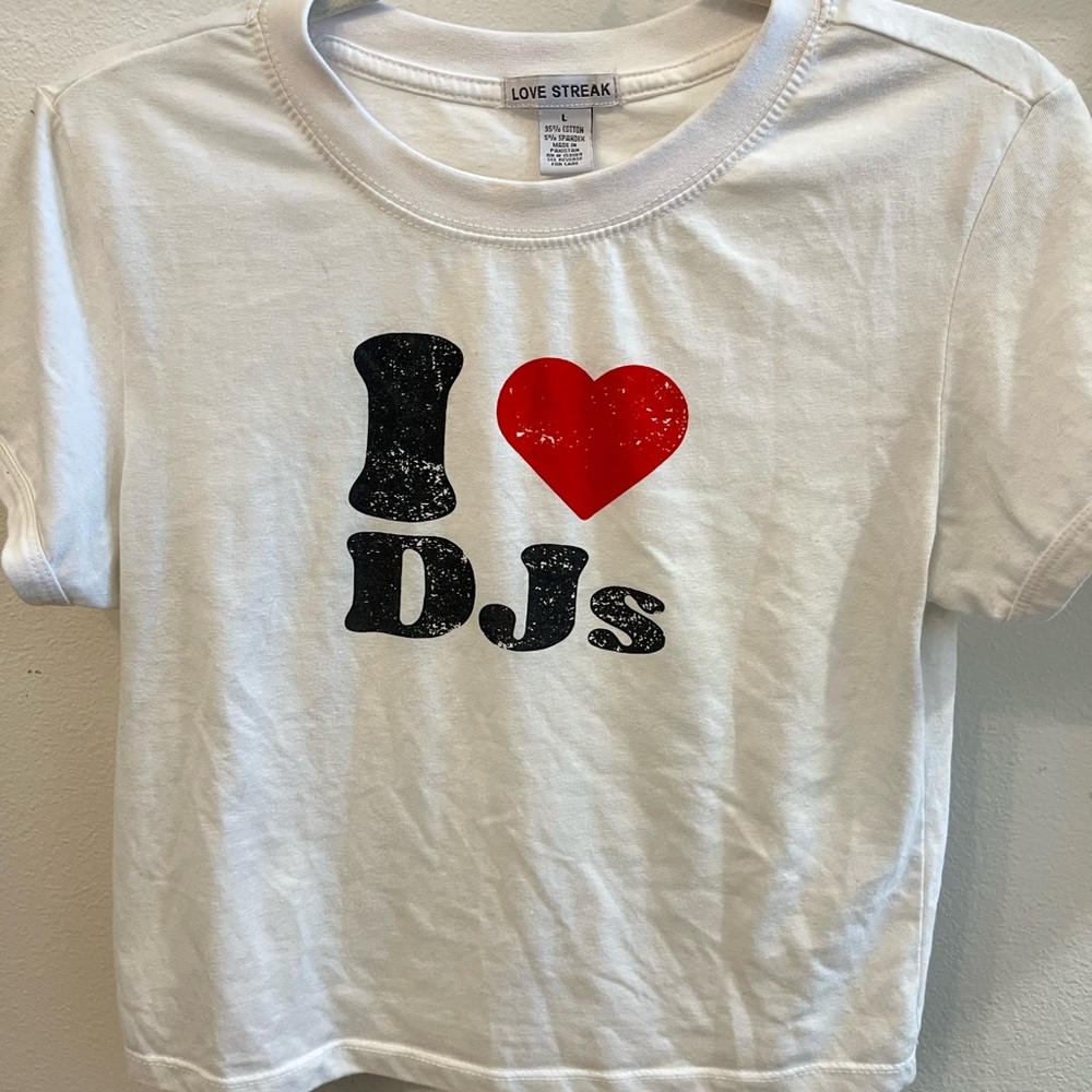 Women's White Baby Tee